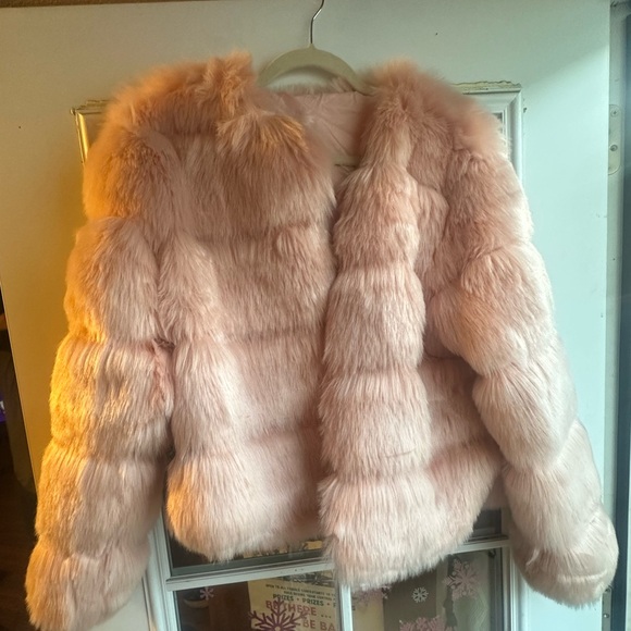 Pink Faux Fur Jacket - Picture 3 of 9